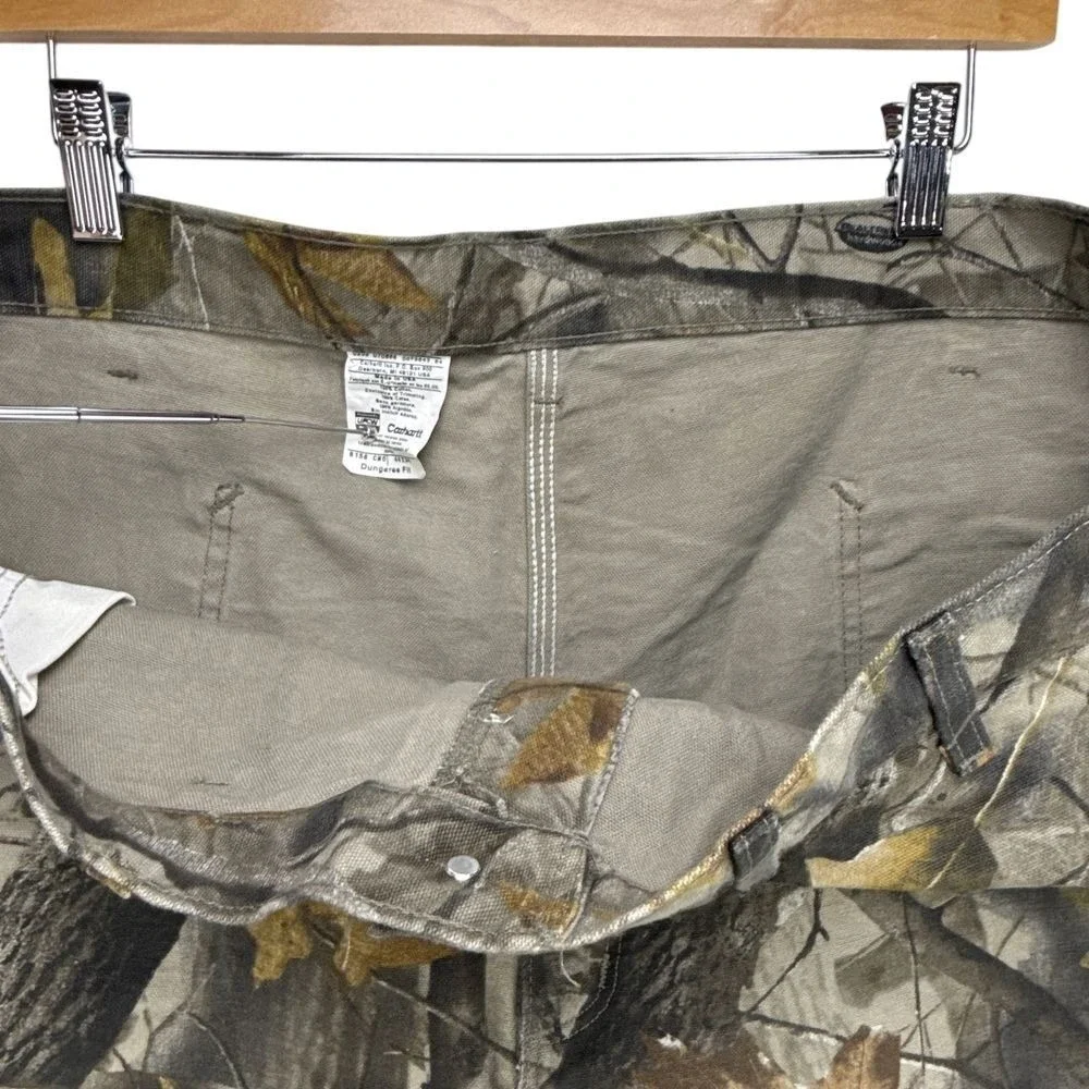 Carhartt Work Camo Dungaree Fit Pants Mens 44X34 B158‎ CMO Camo NWT Hardwoods